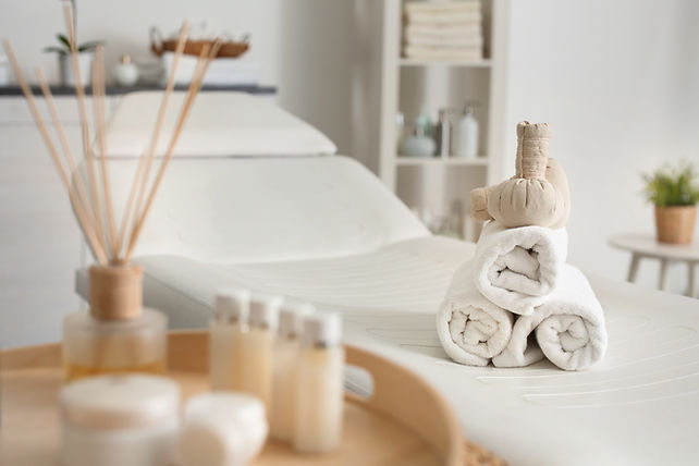 Soft towels and massage oils